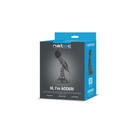 Microfono natec adder negro