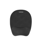 Natec alfombrilla ergonomic relleno de espuma de memoria chipmunk, negro