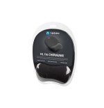 Natec alfombrilla ergonomic relleno de espuma de memoria chipmunk, negro