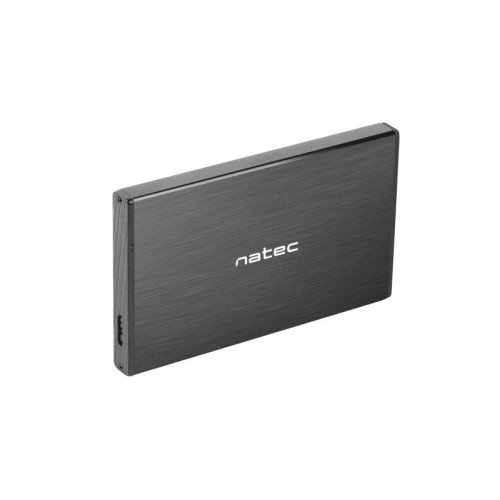 Natec hdd/ssd caja externa rhino go para 2.5'' sata - usb 3.0, aluminio negro