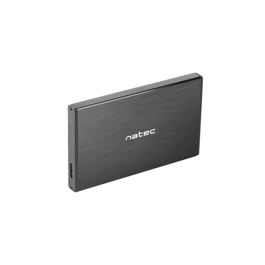 Natec hdd/ssd caja externa rhino go para 2.5'' sata - usb 3.0, aluminio negro