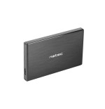 Natec hdd/ssd caja externa rhino go para 2.5'' sata - usb 3.0, aluminio negro