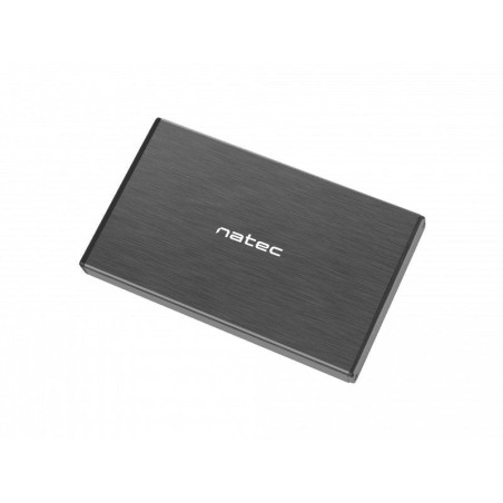 Natec hdd/ssd caja externa rhino go para 2.5'' sata - usb 3.0, aluminio negro