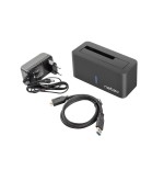 Natec docking station kangaroo sata 2.5''/3.5'' hdd usb 3.0 + ac adapter