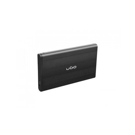 Ugo caja externa hdd/ssd 2.5'' sata usb2, aluminio, negro
