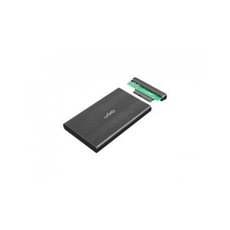 Ugo caja externa hdd/ssd 2.5'' sata usb2, aluminio, negro