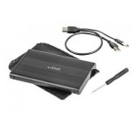Ugo caja externa hdd/ssd 2.5'' sata usb2, aluminio, negro