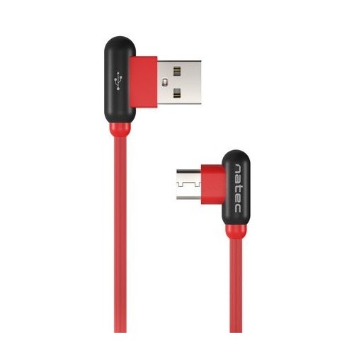 Natec nka-1201 extreme media cable usb typ-c a usb (m), 1 m, en ángulo, rojo
