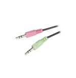 Auriculares natec canary con microfono negros