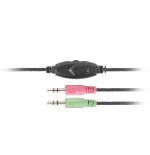 Auriculares natec canary con microfono negros