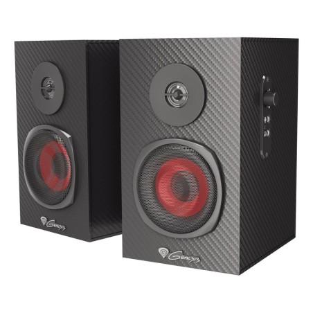 Natec altavoces 2.0 genesis helium 200 10 w negro, rojo alámbrico