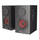 Natec altavoces 2.0 genesis helium 200 10 w negro, rojo alámbrico