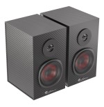 Natec altavoces 2.0 genesis helium 200 10 w negro, rojo alámbrico