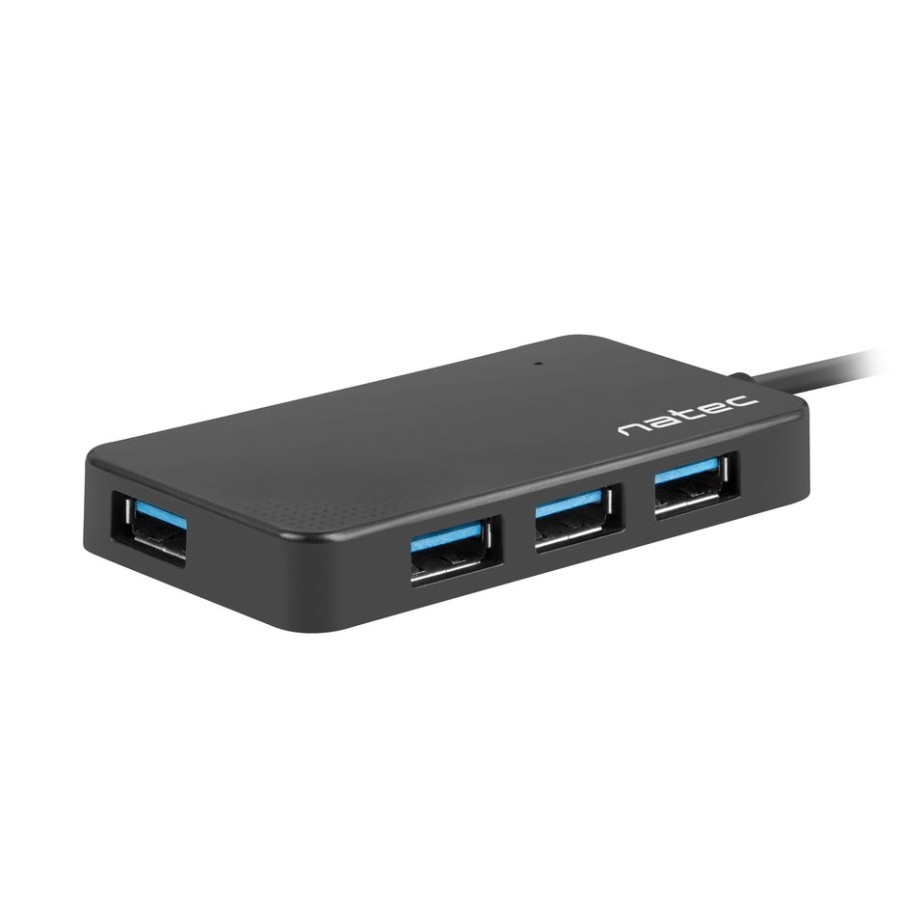 Natec hub usb 3.0 moth 4-ports, black