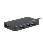 Natec hub usb 3.0 moth 4-ports, black