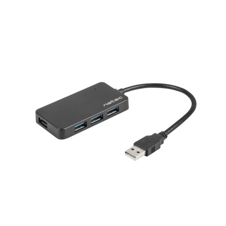 Natec hub usb 3.0 moth 4-ports, black