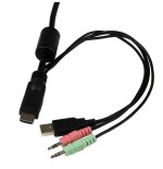 Startech conmutador switch kvm 2 puertos hdmi usb audio cables integrados  sv211hdua