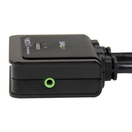 Startech conmutador switch kvm 2 puertos hdmi usb audio cables integrados  sv211hdua