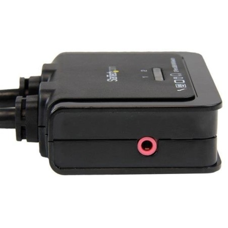 Startech conmutador switch kvm 2 puertos hdmi usb audio cables integrados  sv211hdua