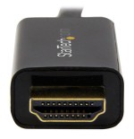 Startech cable displayport a hdmi 1m  ultra hd 4k negro   dp2hdmm1mb