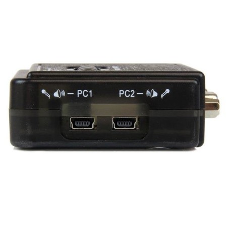 Startech conmutador kvm 2 puertos  usb - audio y videovga   sv211kusb