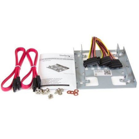 Startech adaptador para 2 hdd / ssd 2.5" en bahia de 3.5\1 bracket25x2
