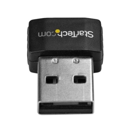 Startech adaptador de red wifi usb ac600  433 mbit/s  negro  usb433acd1x1
