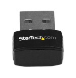 Startech adaptador de red wifi usb ac600  433 mbit/s  negro  usb433acd1x1