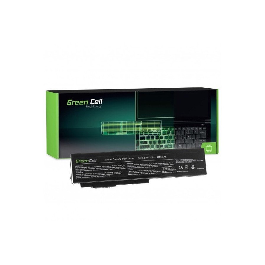 Green cell bateria port. asus n43 n53 g50 l50 m50 m60 n61vn n61jv n61vg 11.1v 6 cell