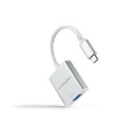 Nanocable conversor usb-c a vga. usb-c/m - vga/h - aluminio - 10 cm - gris