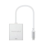 Nanocable conversor usb-c a vga. usb-c/m - vga/h - aluminio - 10 cm - gris