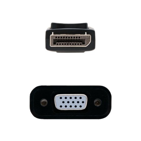 Nanocable conversor displayport a svga - displayport /m-svga/h - 15 cm - negro