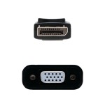 Nanocable conversor displayport a svga - displayport /m-svga/h - 15 cm - negro