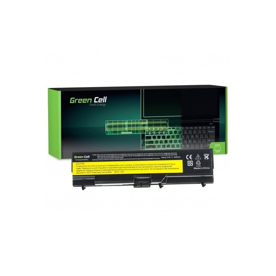 Green cell bateria portatil lenovo ibm thinkpad sl410 sl510 t410  t410 / t420 / t430 / e40 / 11.1v 4400mah le05