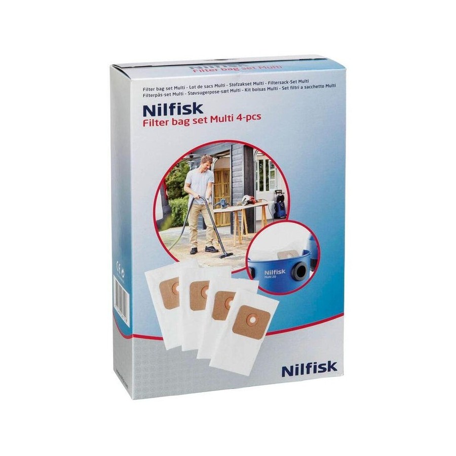 Nilfisk bolsa de filtro multi, bolsa de aspiradora 107402336