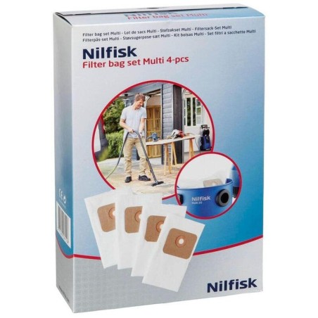 Nilfisk bolsa de filtro multi, bolsa de aspiradora 107402336