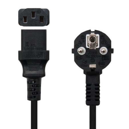Nanocable cable de alimentacion cpu - shucko cee7 macho a c-13 hembra 10m - negro