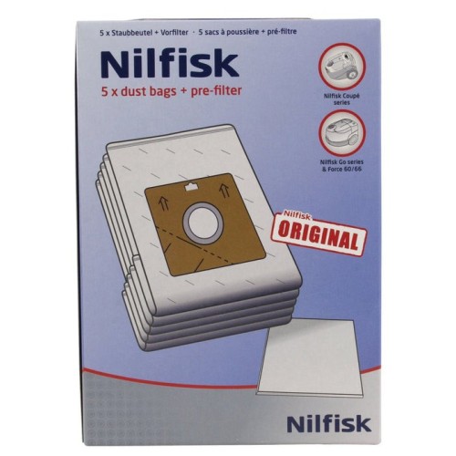 Nilfisk bolsas de polvo serie coupè, bolsas de aspiradora 78602600