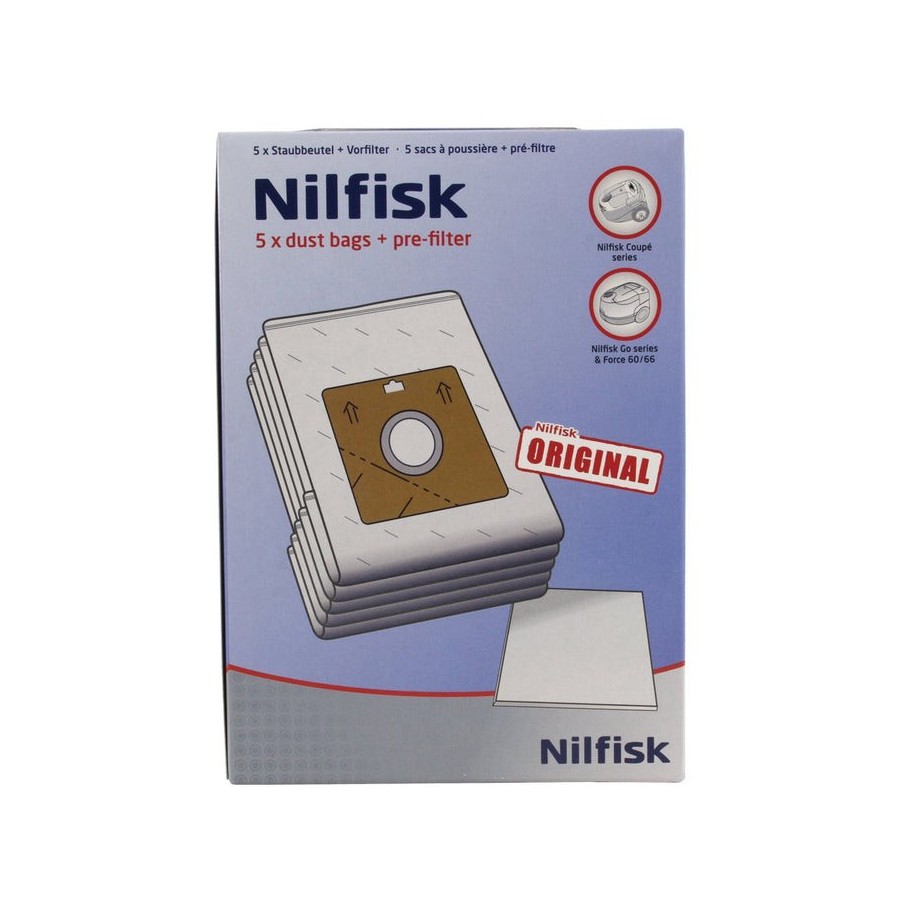 Nilfisk bolsas de polvo serie coupè, bolsas de aspiradora 78602600