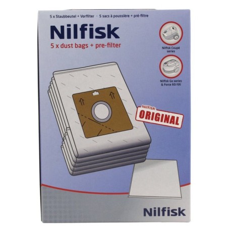 Nilfisk bolsas de polvo serie coupè, bolsas de aspiradora 78602600