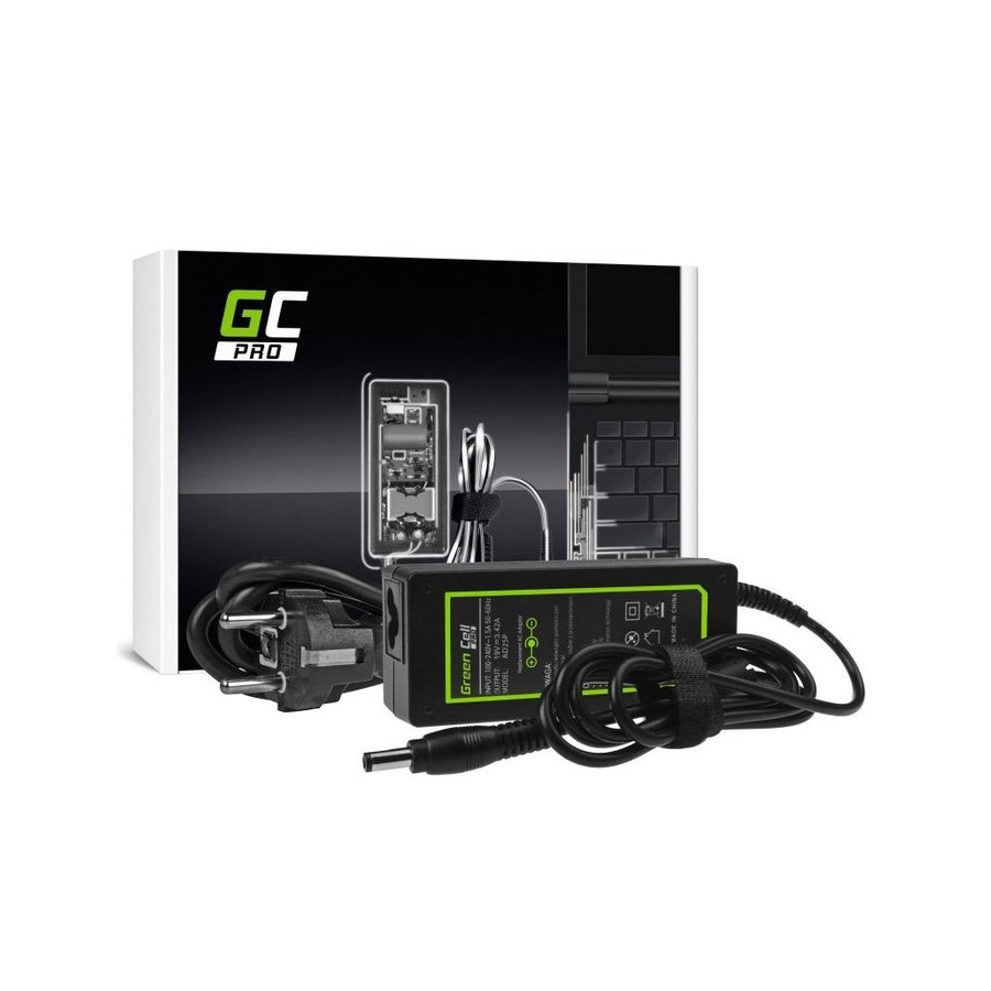 Cargador portatil acer/asus/toshiba 19v 3.42a 5.5x2.5mm greencell