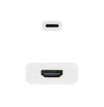 Nanocable conversor usb-c a hdmi 4k - 15 cm - blanco