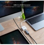 Nanocable conversor usb-c a hdmi 4k - 15 cm - blanco