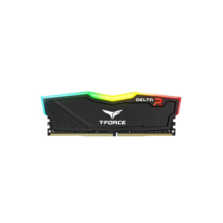 Memoria ram teamgroup delta rgb ddr4 16gb (2x8gb) 3200mhz cl16 1.35v black