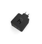 Cargador de red stool greencell qc 1xtype c+ 1xusb  sin cable 45w negro