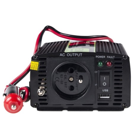 Inversor de voltaje para automóvil green cell ® 12v a 230v, 150w / 300w