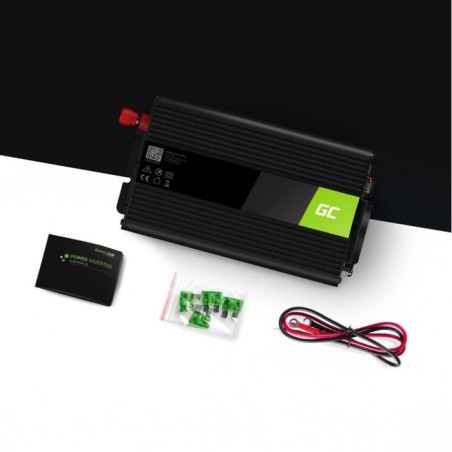 Inversor de voltaje para automóvil green cell ® 12v a 220v, 1000w / 2000w