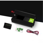 Inversor de voltaje para automóvil green cell ® 12v a 220v, 1000w / 2000w