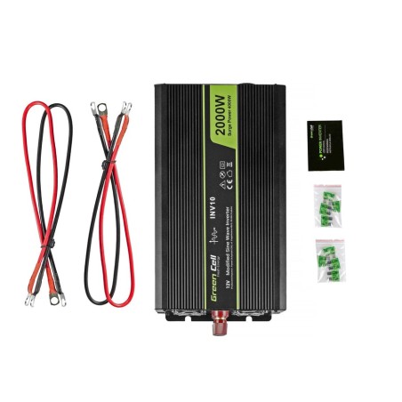 Inversor de voltaje para automóvil green cell ® 12v a 220v, 2000w / 4000w