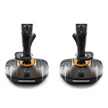 Thrustmaster t.16000m fcs space sim duo palanca de mando pc negro, naranja